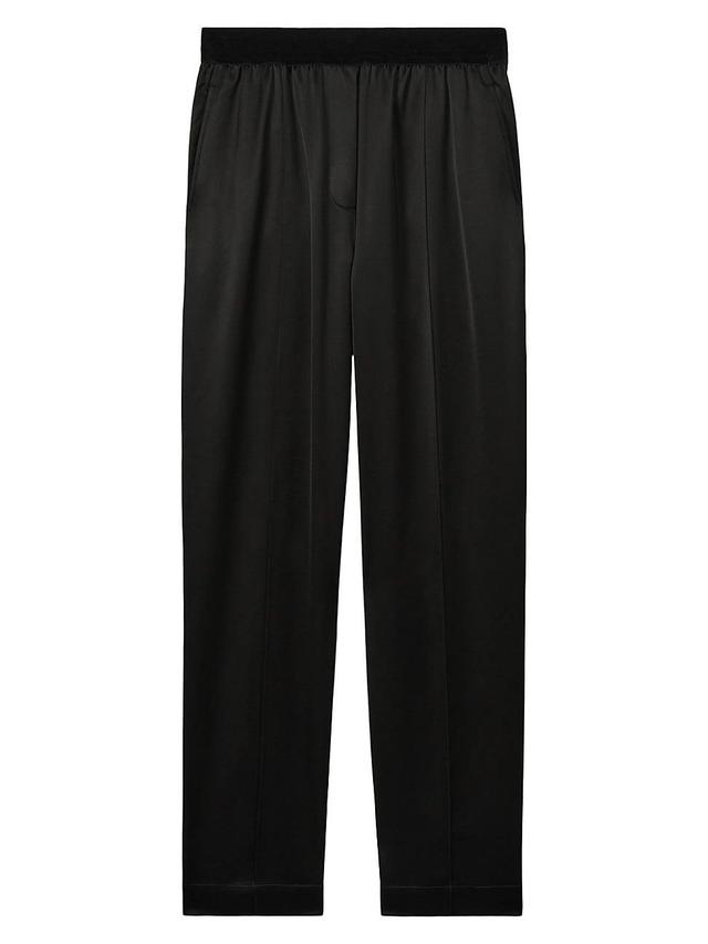 Womens Elea Satin Tapered Trousers Product Image