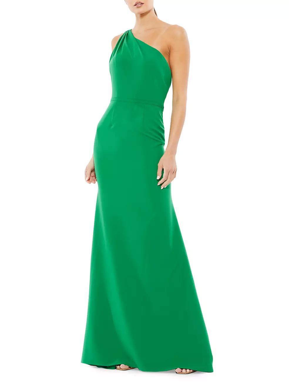 Ieena One-Shoulder Sheath Gown Product Image