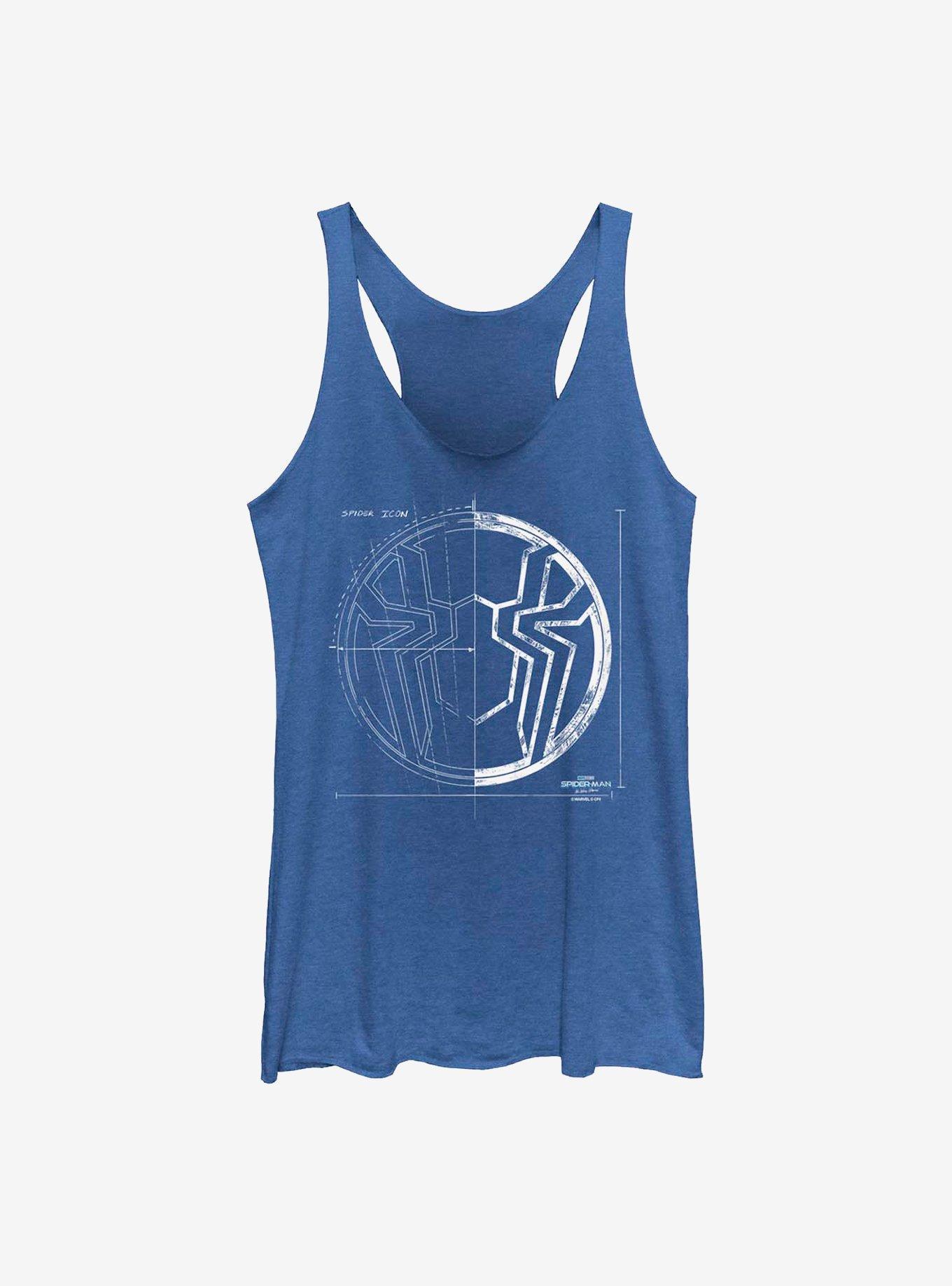 Marvel Spider-Man Grid White Girls Tank Product Image