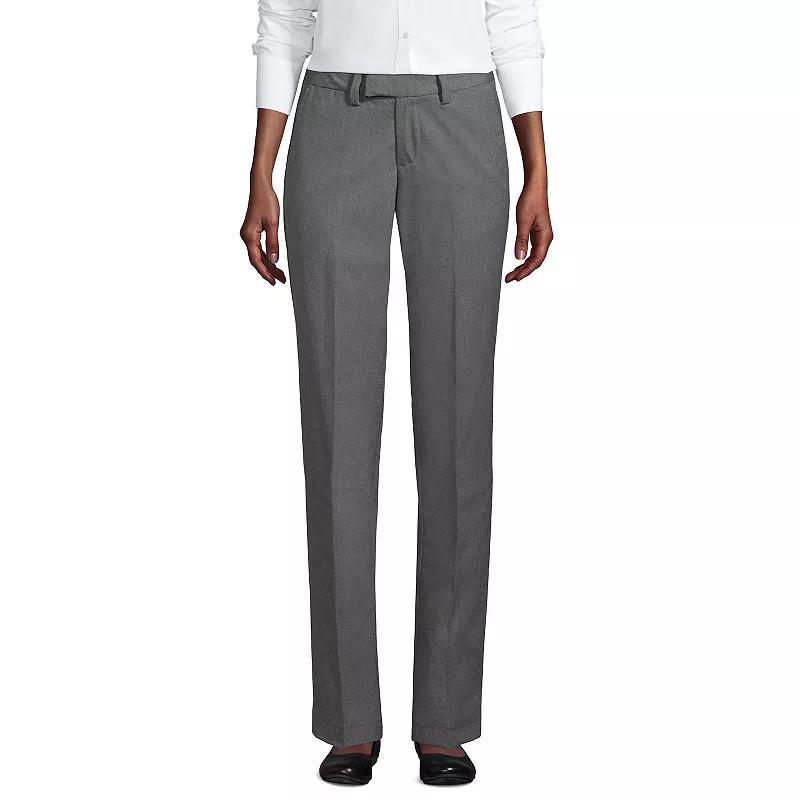 Womens Lands End School Uniform Plain Front Dress Pants Product Image