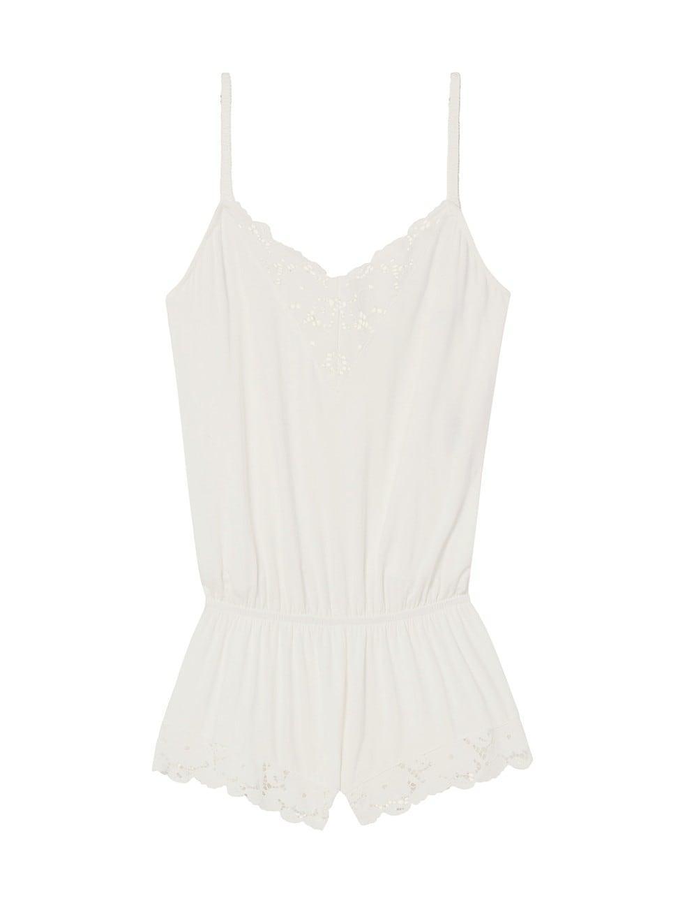 Womens Naya Lace-Trim Romper Product Image