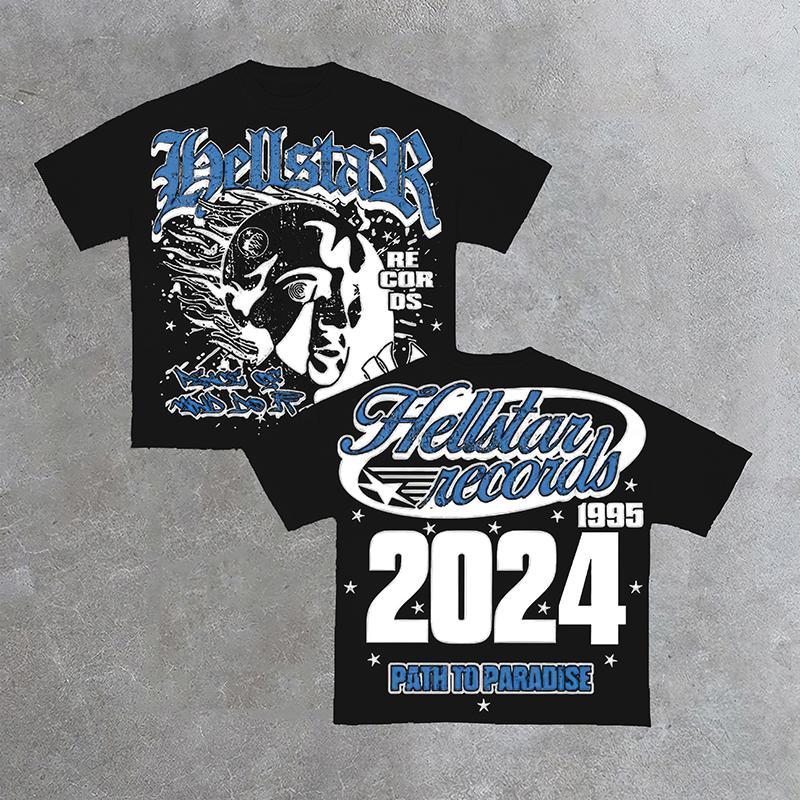 Hellstar Path To Paradise 2024 Vintage Graphic Cotton T-Shirt Product Image