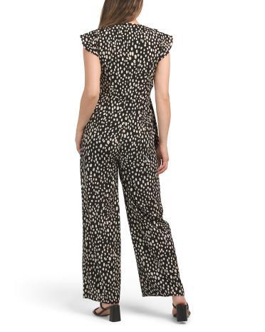 Flutter Sleeve Jumpsuit for Women | Polyester/Spandex Product Image