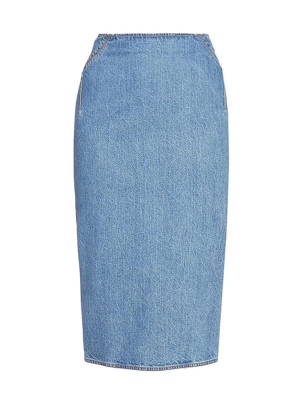 Womens Denim Pencil Skirt product image