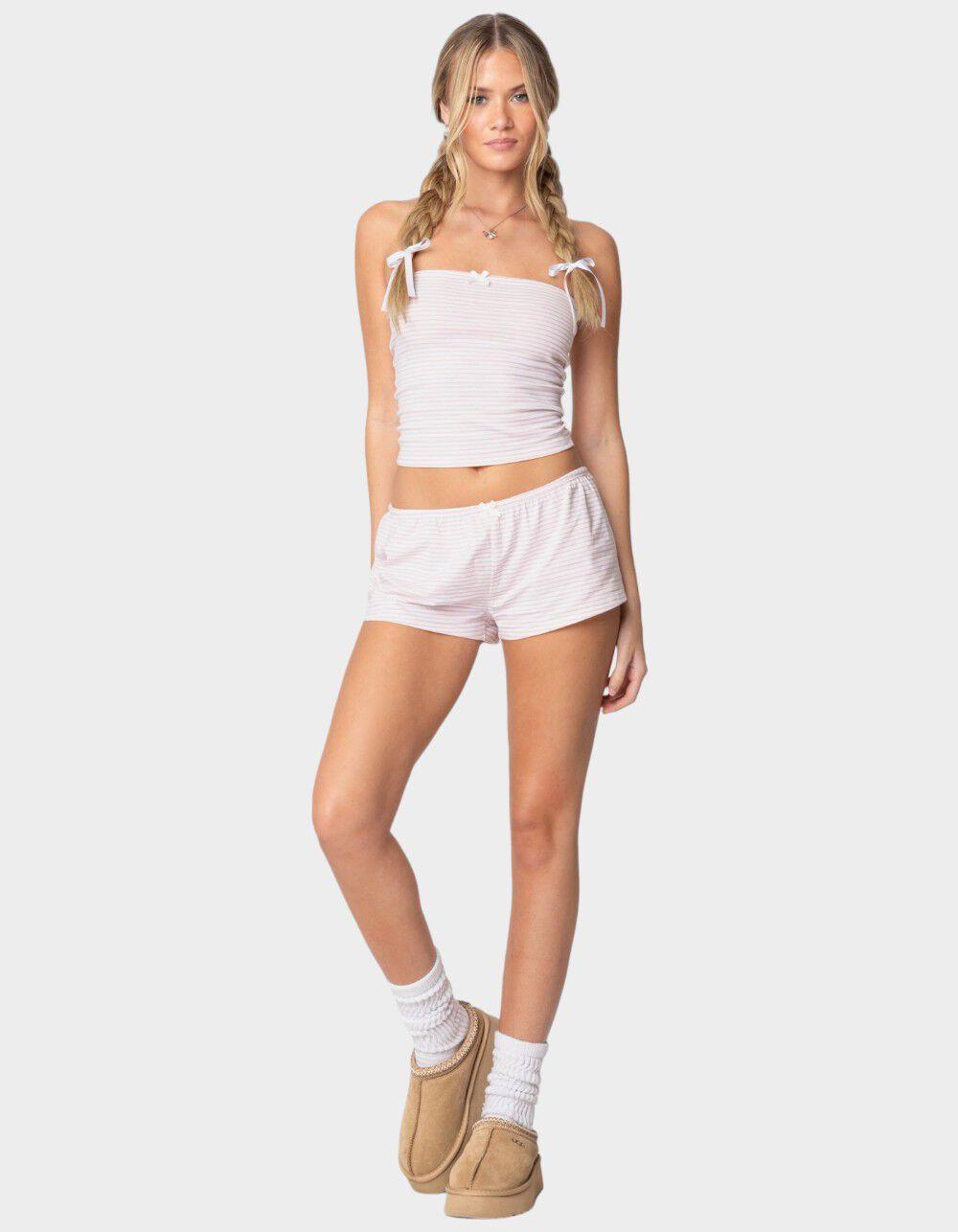 EDIKTED Astor Striped Shorts Product Image