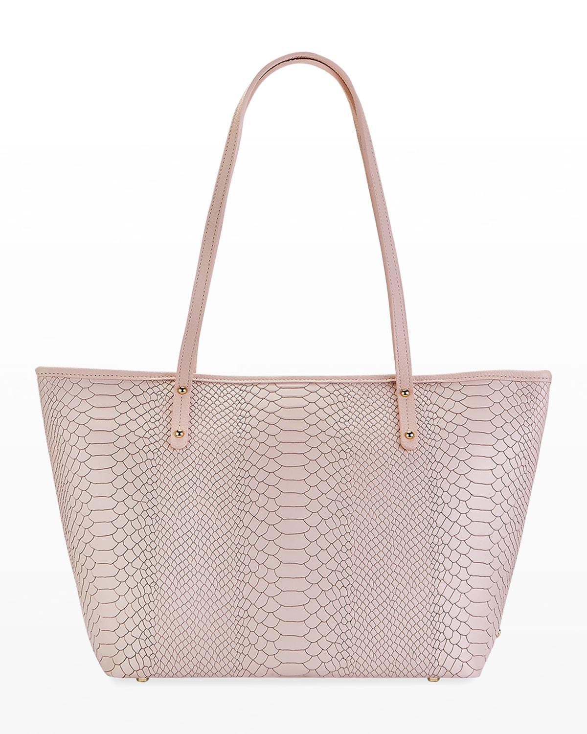 Taylor Snake-Embossed Tote Bag Product Image