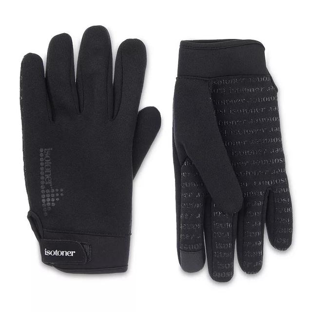 Mens isotoner Jersey Water Repellent and Touchscreen Gloves Product Image