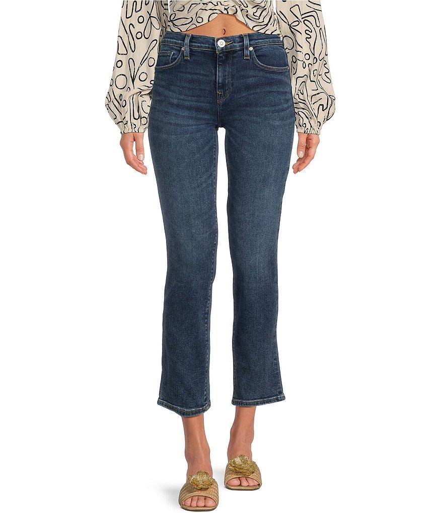 Hudson Jeans Nico Mid Rise Straight Leg Ankle Jeans Product Image