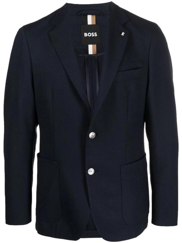 Single-breasted Blazer In Blue Product Image