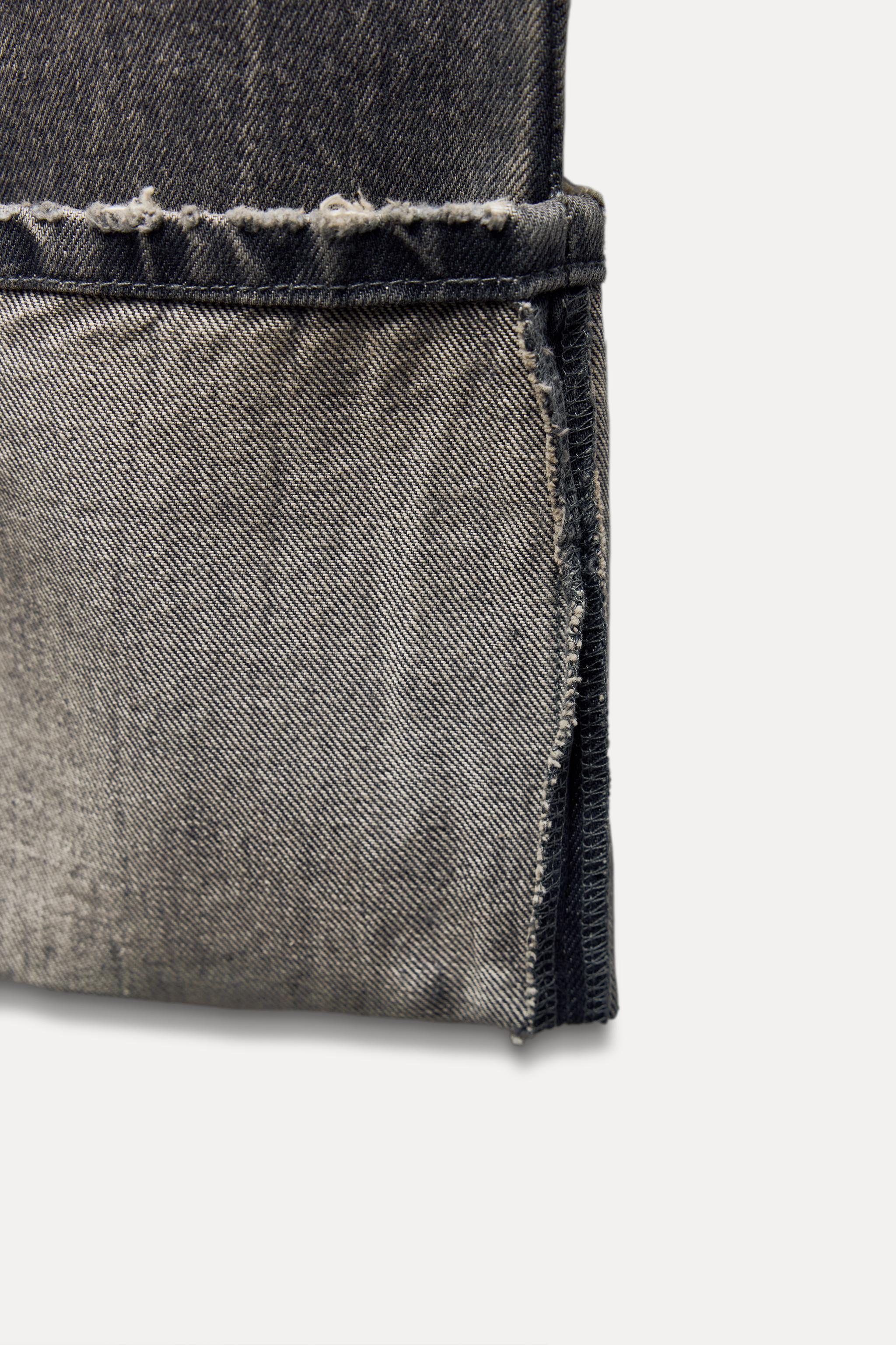 TRF STOVE PIPE FOLDED JEANS WITH A HIGH WAIST Product Image