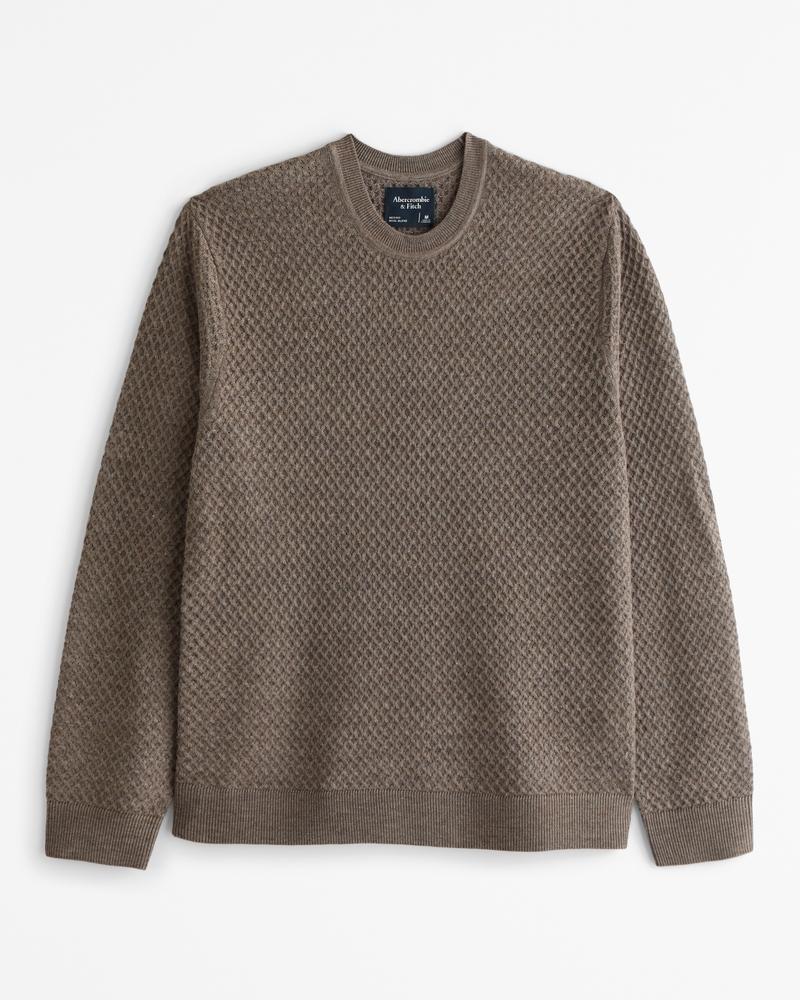 Merino Wool-Blend Crew Sweater Product Image