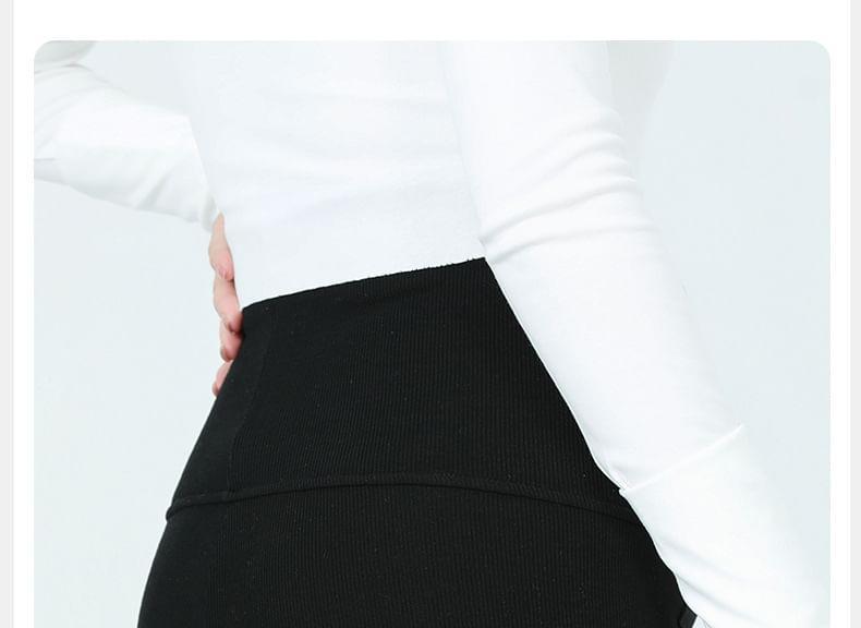 Maternity High Rise Plain Flared Pants Product Image