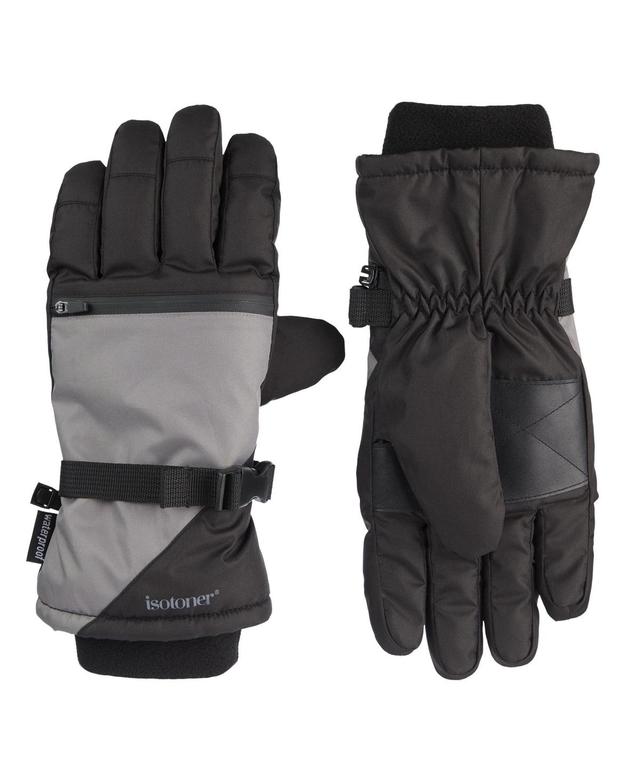 Isotoner Signature Mens Waterproof Extended Cuff and Touchscreen Ski Gloves Product Image