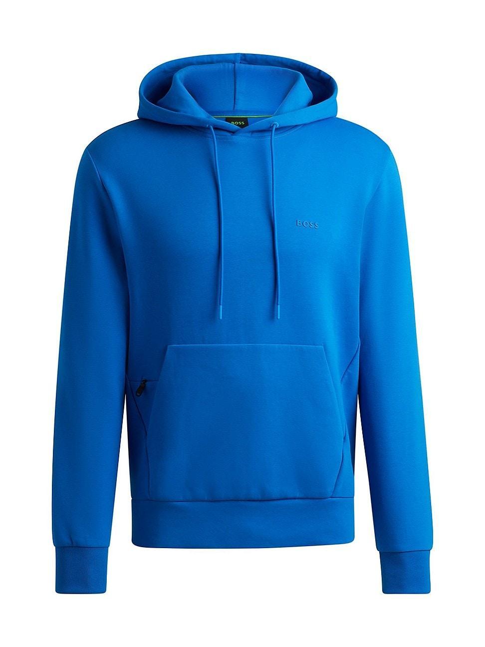 Mens Stretch-Cotton Hoodie with Sandwich Logo Product Image