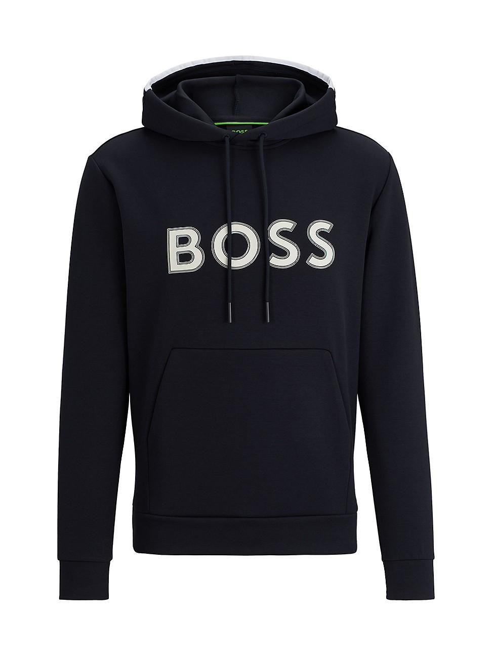 Mens Hoodie With Logo Print Product Image