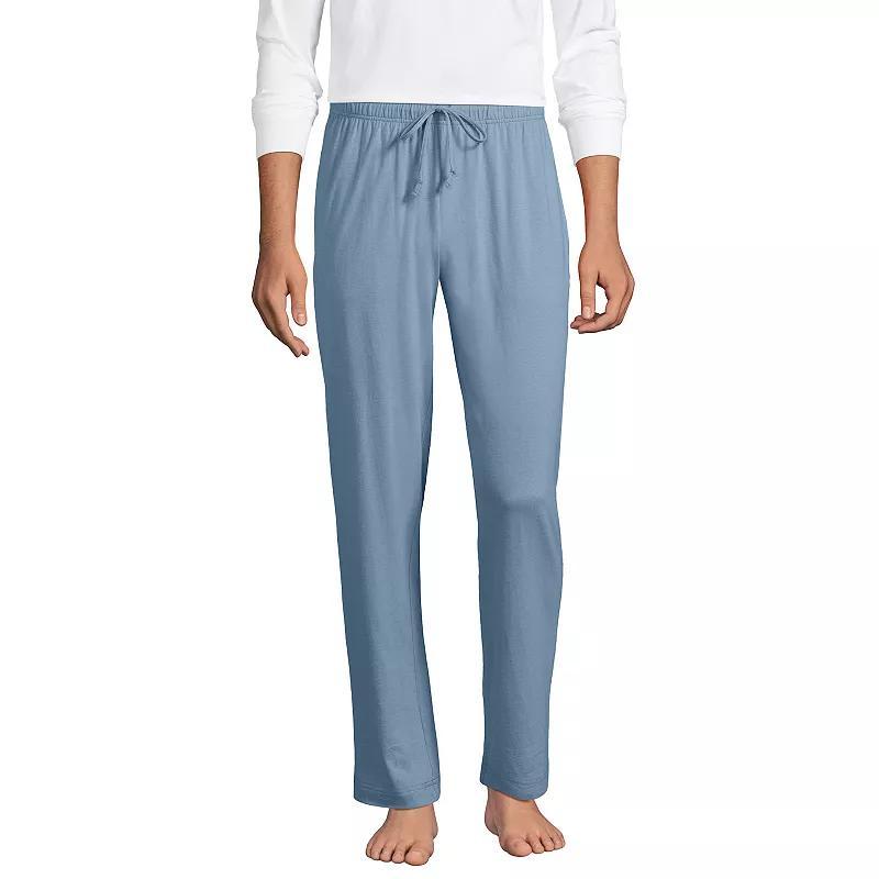 Big & Tall Lands End Jersey Pajama Pants, Mens Dark Blue Product Image