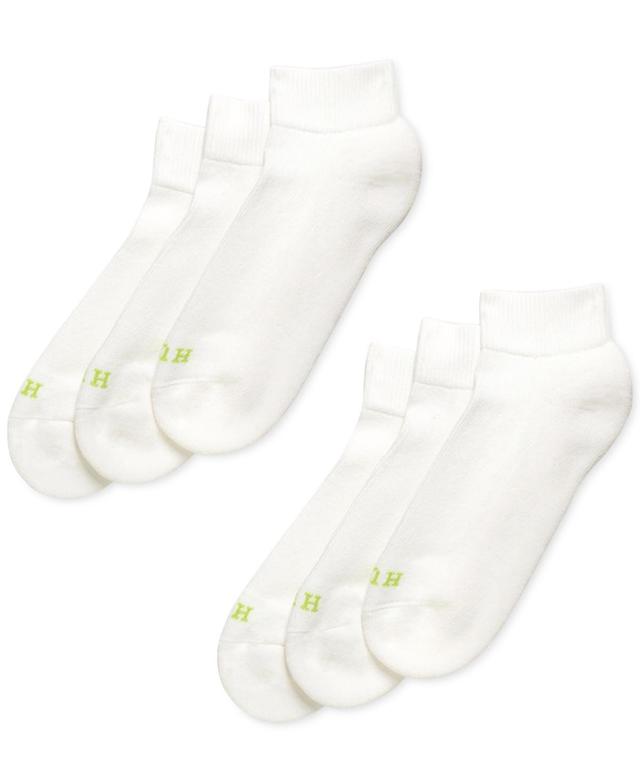 Hue Womens Quarter Top 6 Pack Socks - Black Product Image