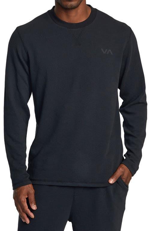 RVCA C-Able Waffle Crew Sweatshirt Men's Clothing Product Image