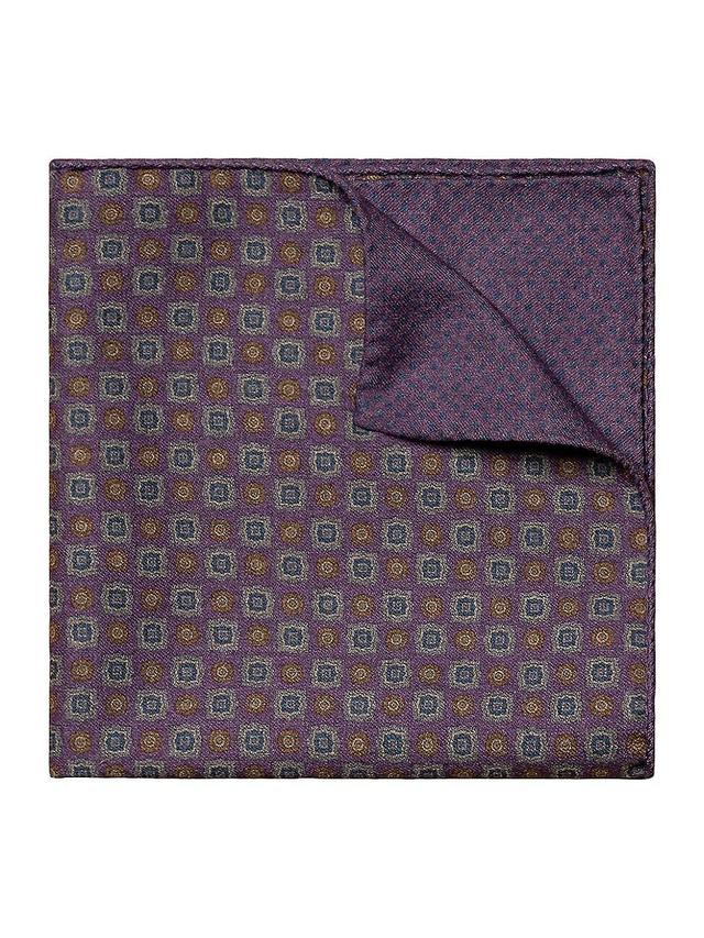 Mens Two-Side Wool Flannel Pocket Square Product Image