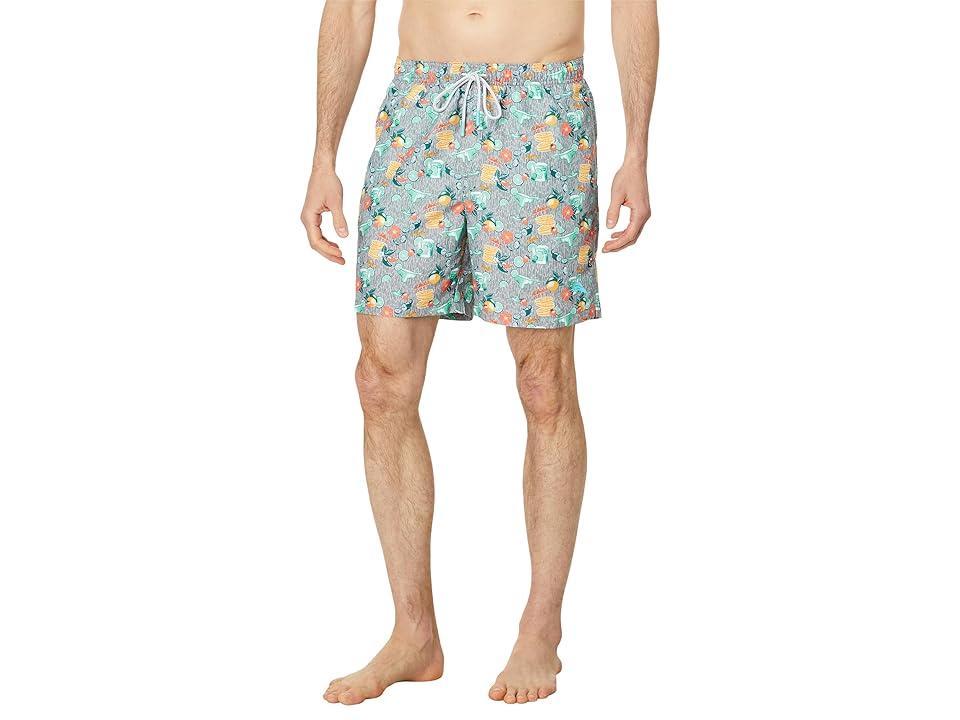 Tommy Bahama Naples Tales of a Cocktail 6 (Concrete Grey) Men's Swimwear Sets Product Image