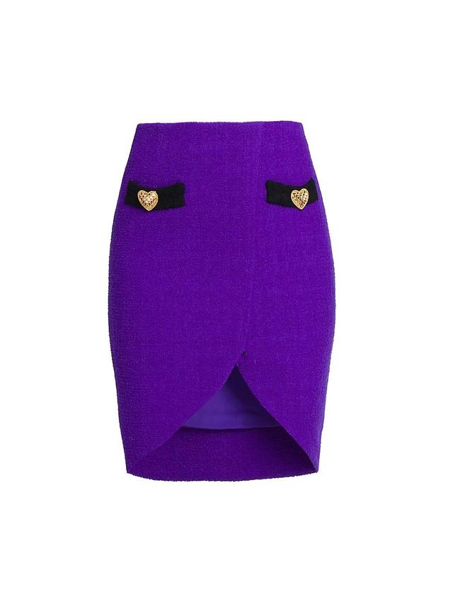 Womens Asymmetric Wool Skirt Product Image