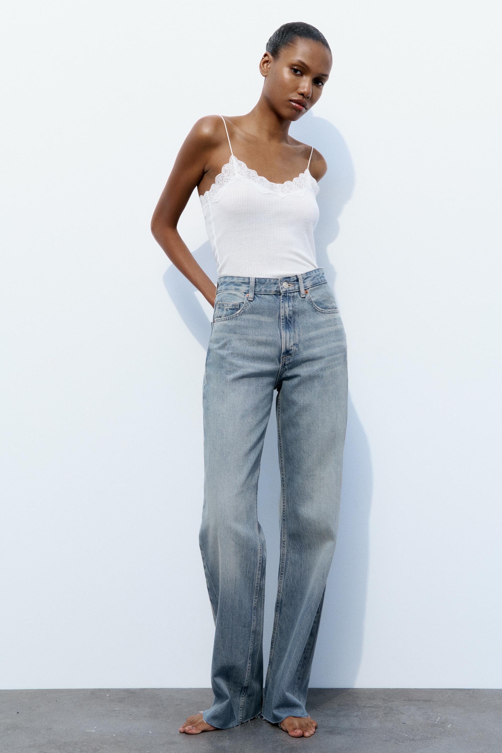 TRF HIGH RISE WIDE LEG JEANS Product Image