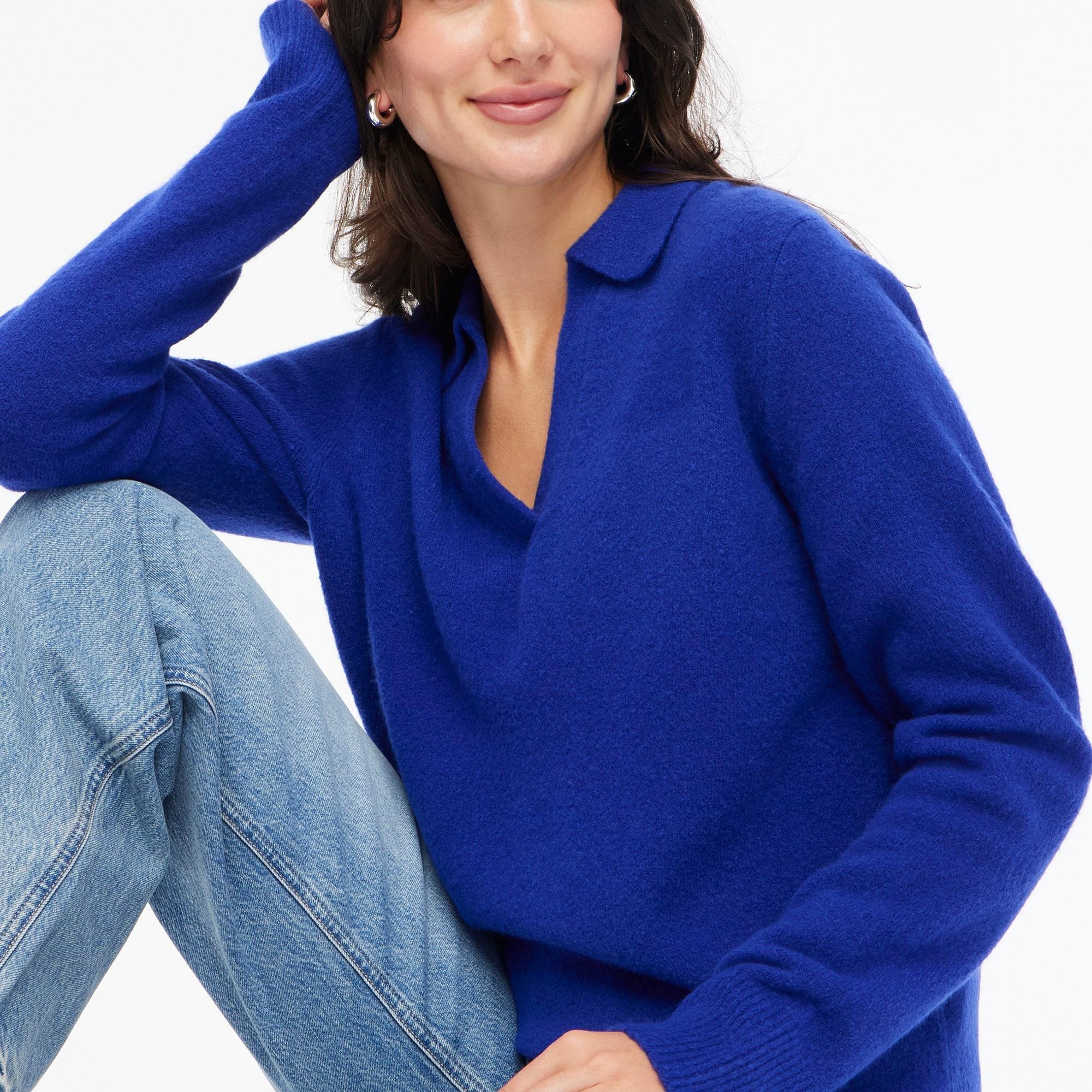 Sweater-polo in extra-soft yarn Product Image