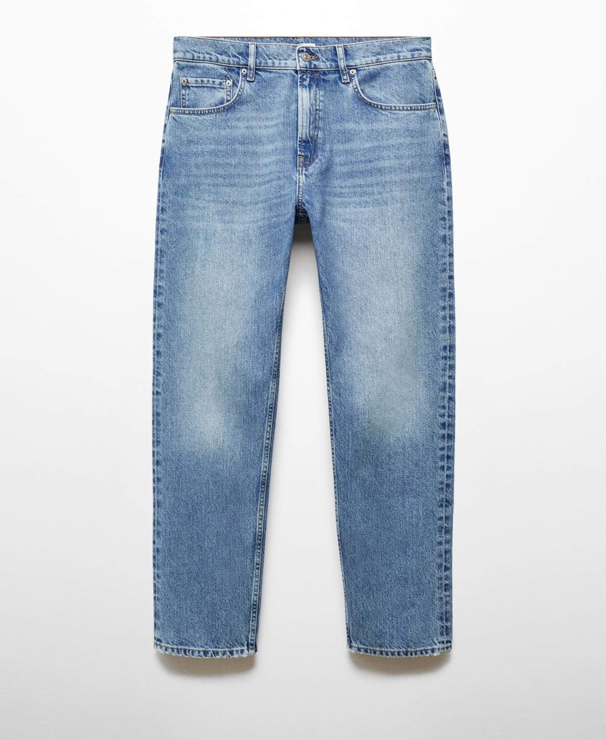 MANGO MAN - Relaxed fit medium wash jeans medium blueMen Product Image