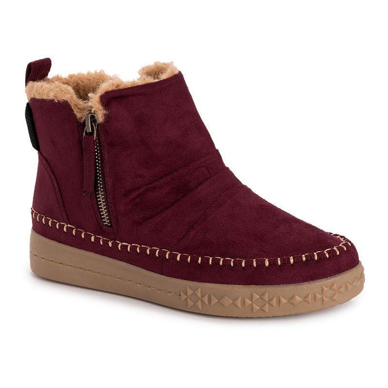 MUK LUKS Street Richmond Womens Ankle Boots Red Product Image