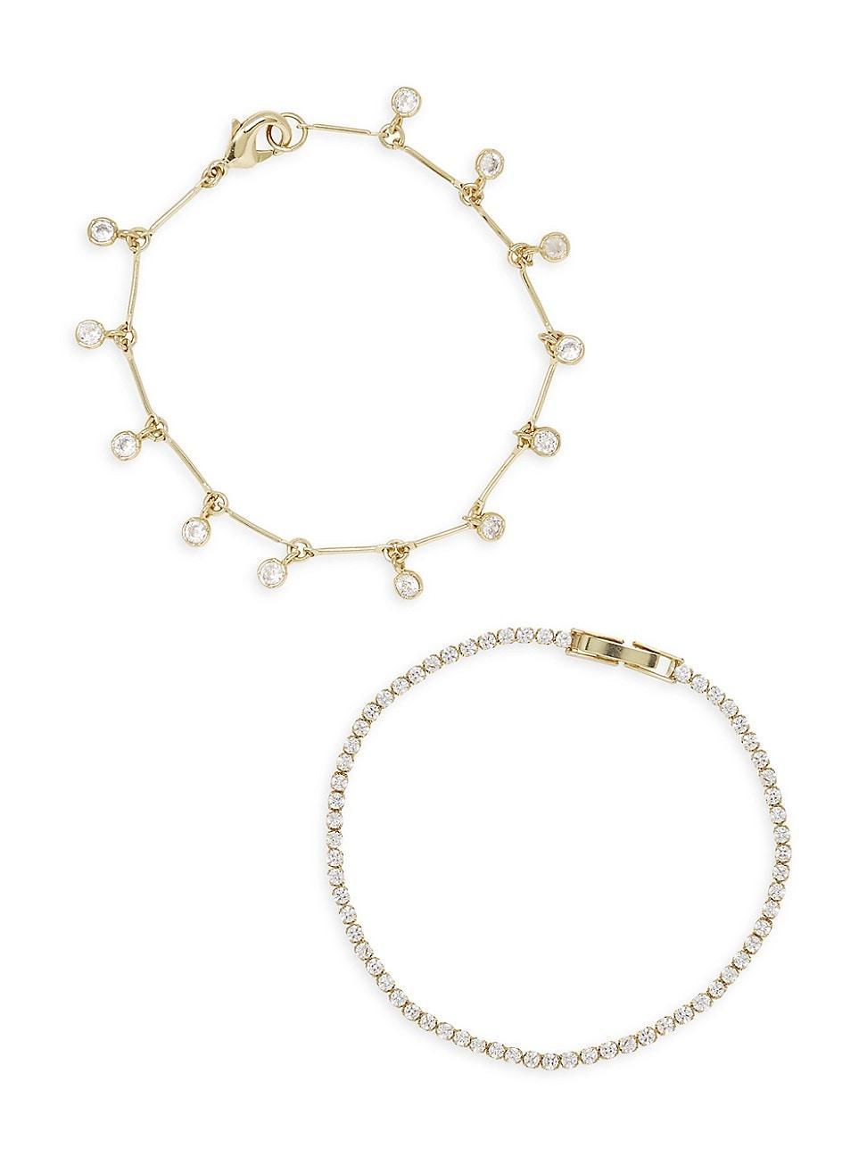 Ettika Cubic Zirconia Bracelets, Set of 2 Product Image