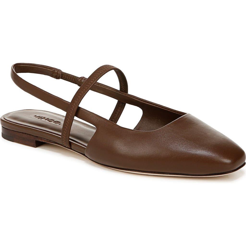 Bernice Slingback Flat In Brown Product Image