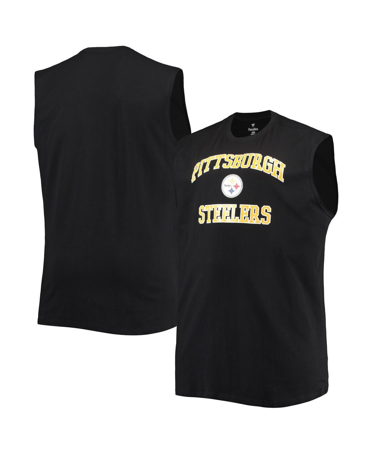 Mens Pittsburgh Steelers Big & Tall Muscle Tank Top Product Image