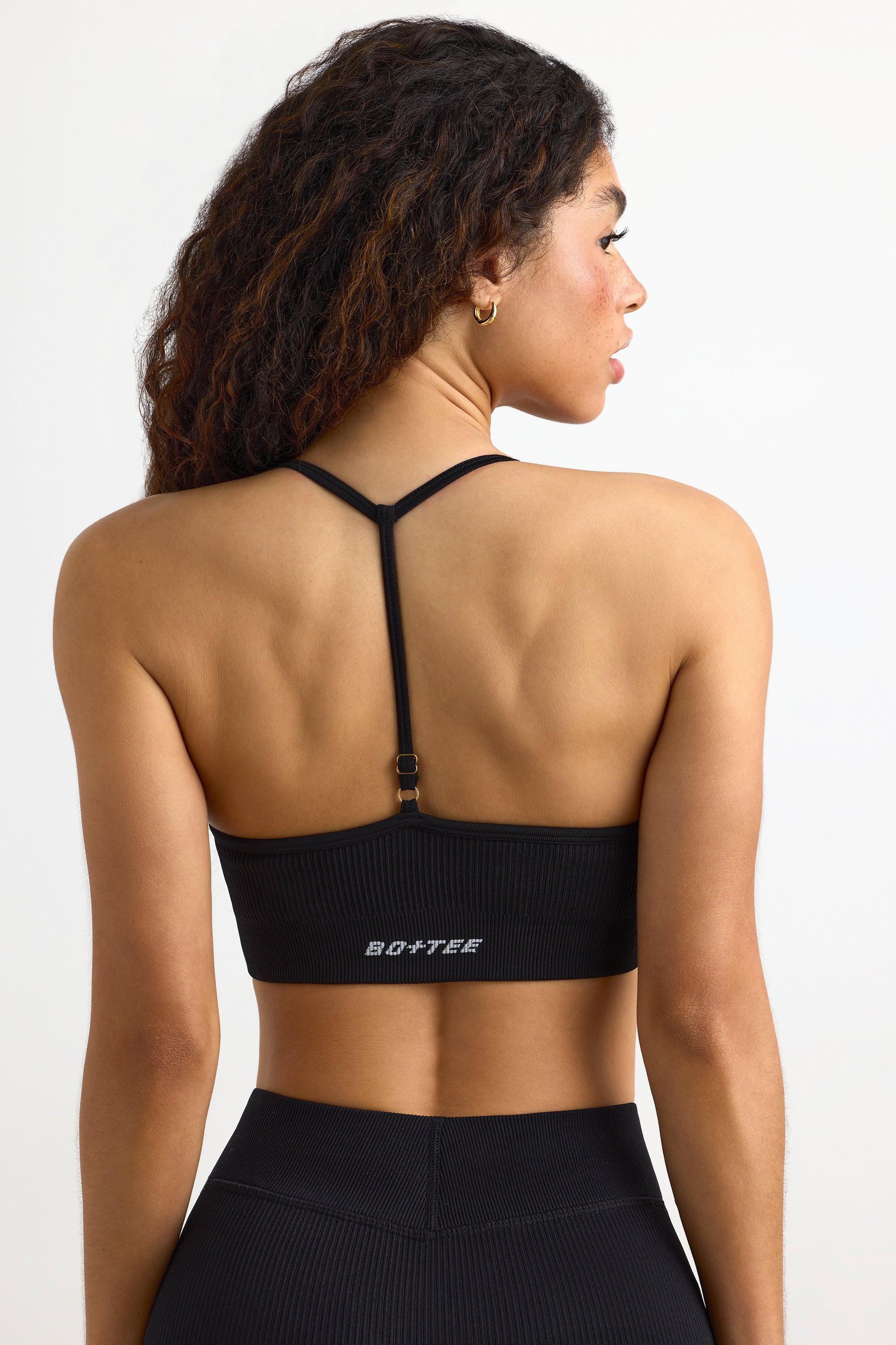 FlexiRib Y-Back Sports Bra in Black Female Product Image