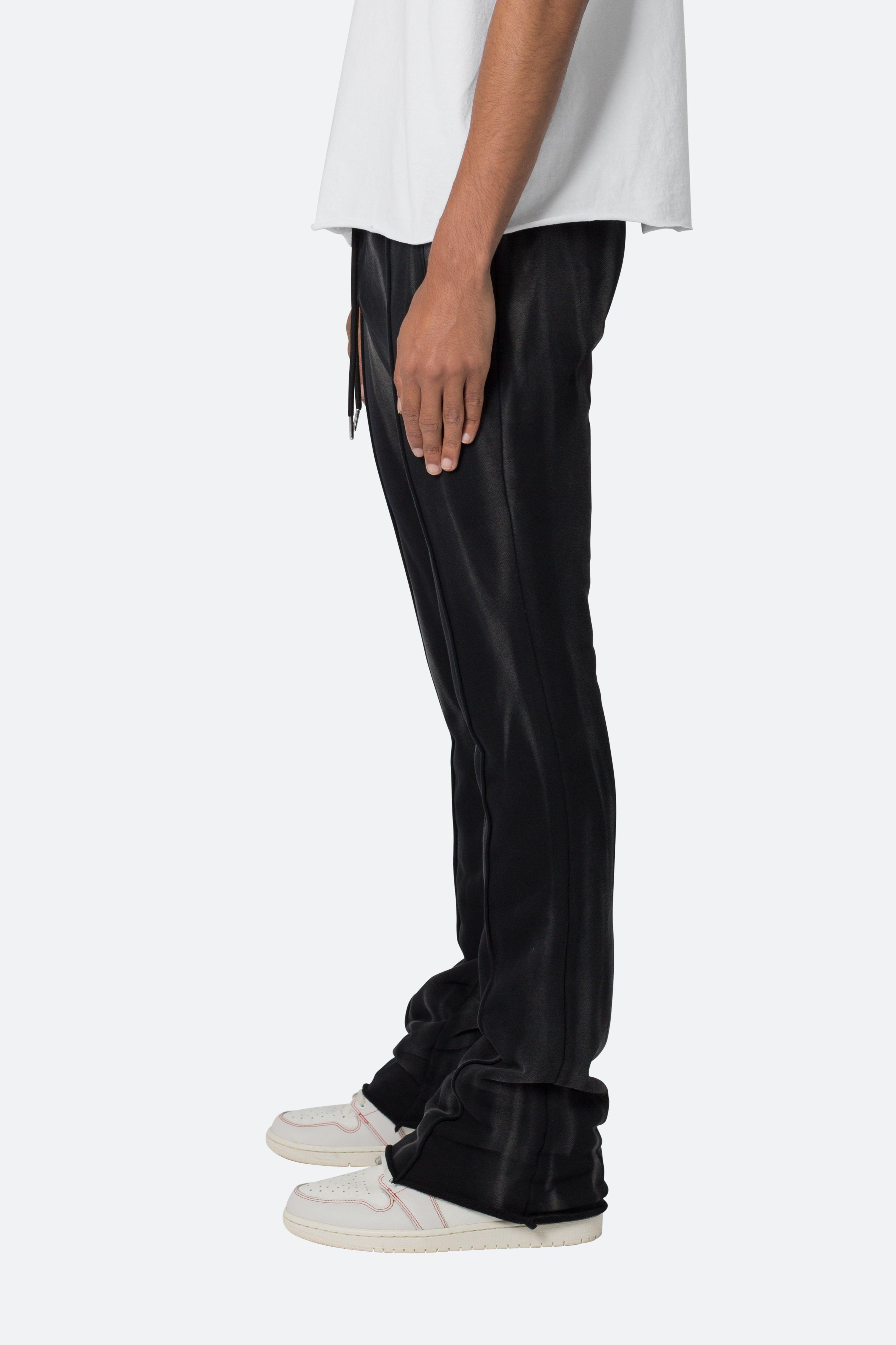 French Terry Flare Sweatpants - Black Product Image