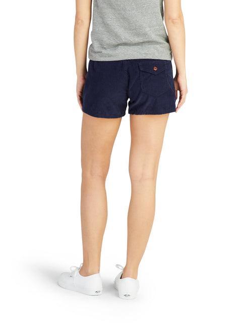 Women's Corduroy Shorts - Navy Product Image