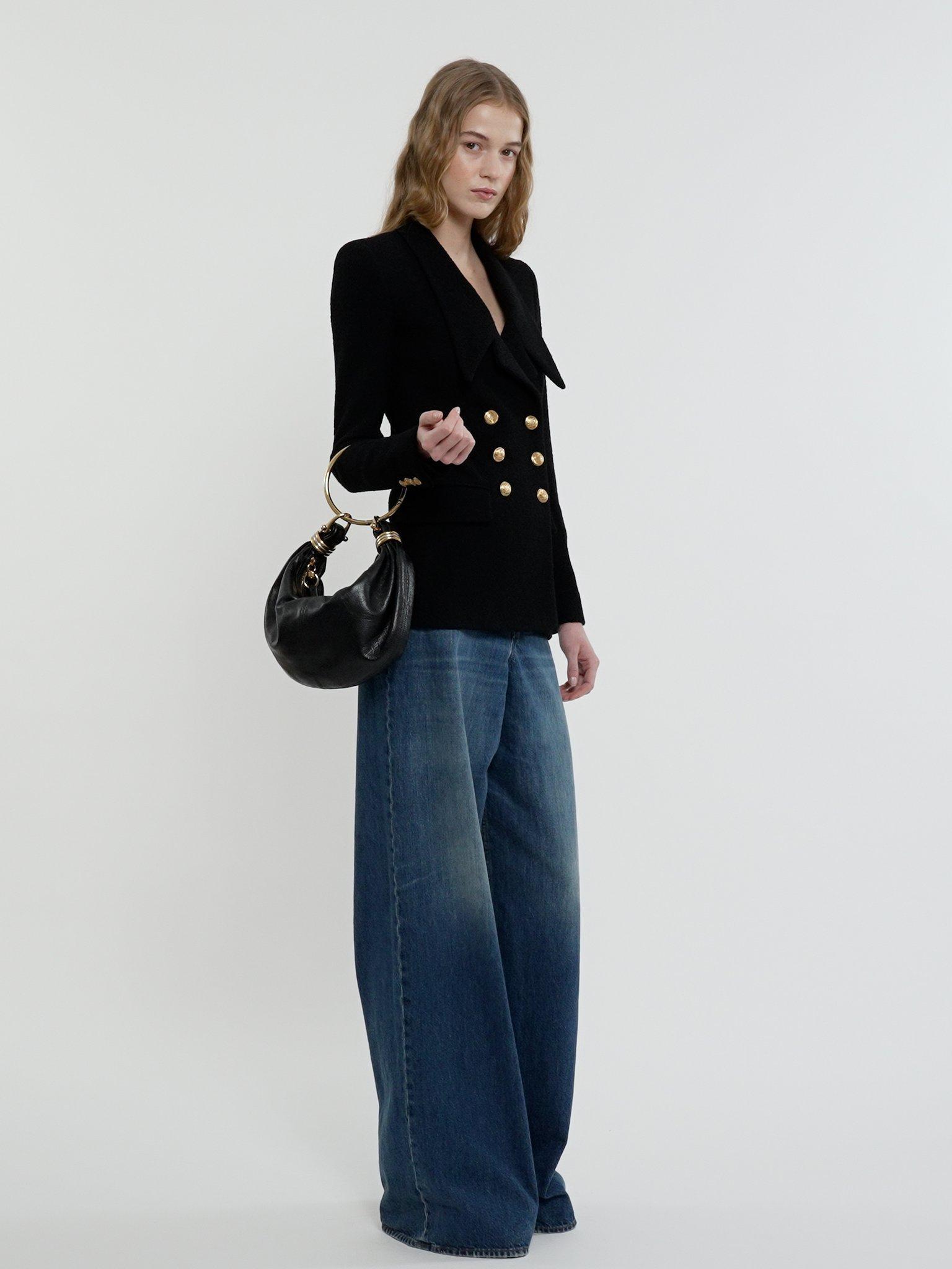 Wide-leg jeans in denim Product Image