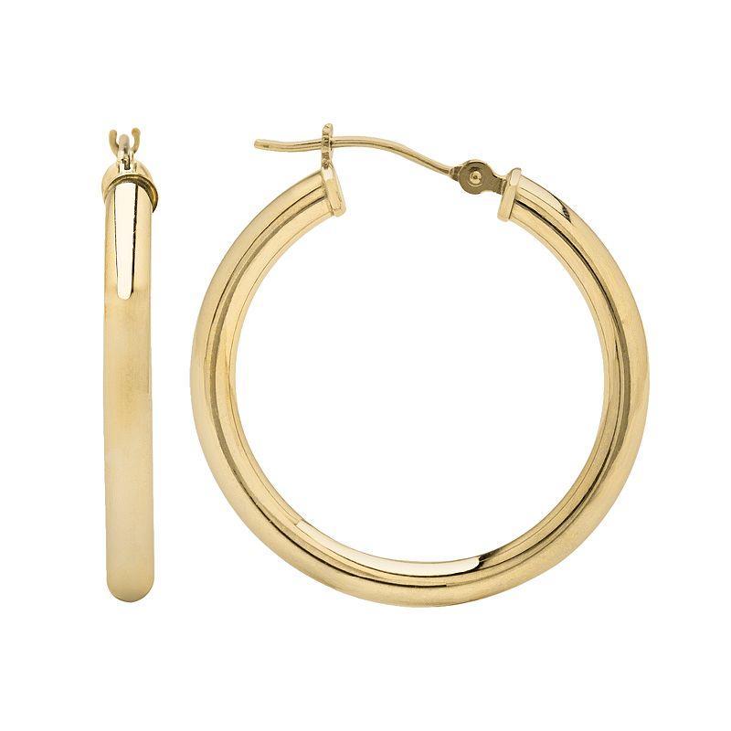 Everlasting Gold 10k Gold Hoop Earrings, Womens, Yellow Product Image