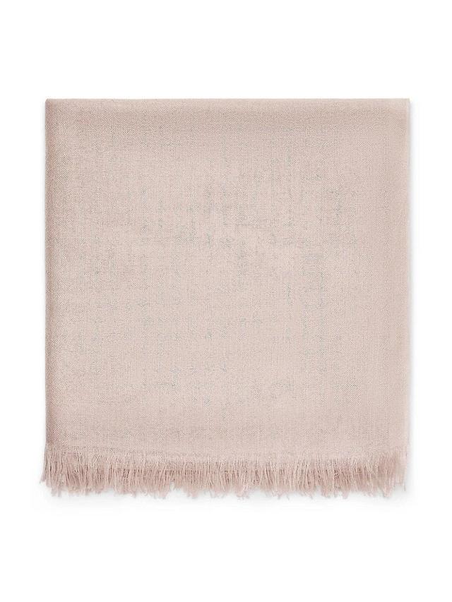 Womens Giant Check Wool Scarf Product Image