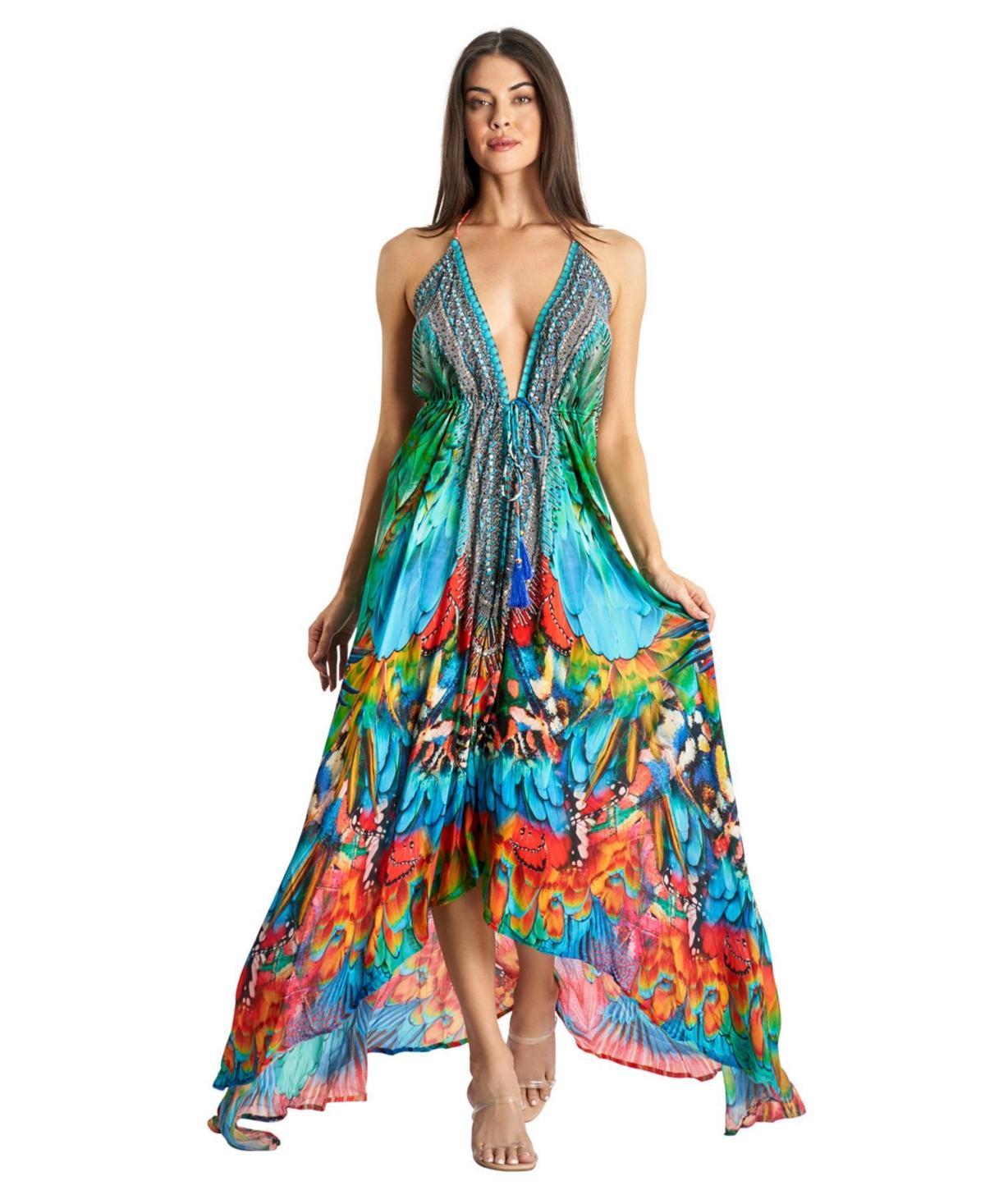 La Moda Clothing Womens Maxi Halterneck Dress Product Image