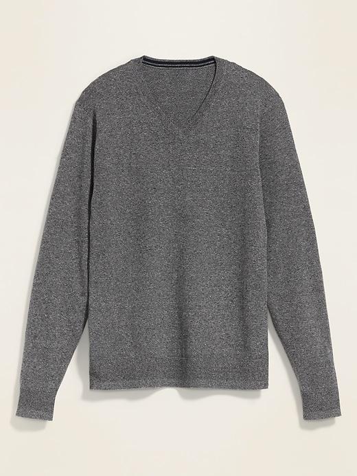 Marled V-Neck Sweater Product Image