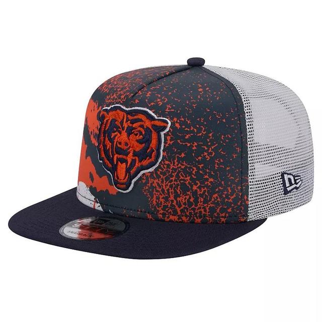 Mens New Era Chicago Bears Court Sport 9FIFTY Snapback Hat, Blue Product Image