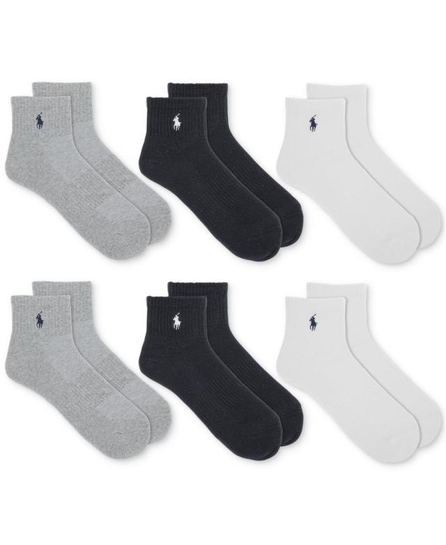 Polo Ralph Lauren Performance Cotton Quarter Socks 6-Pack Product Image