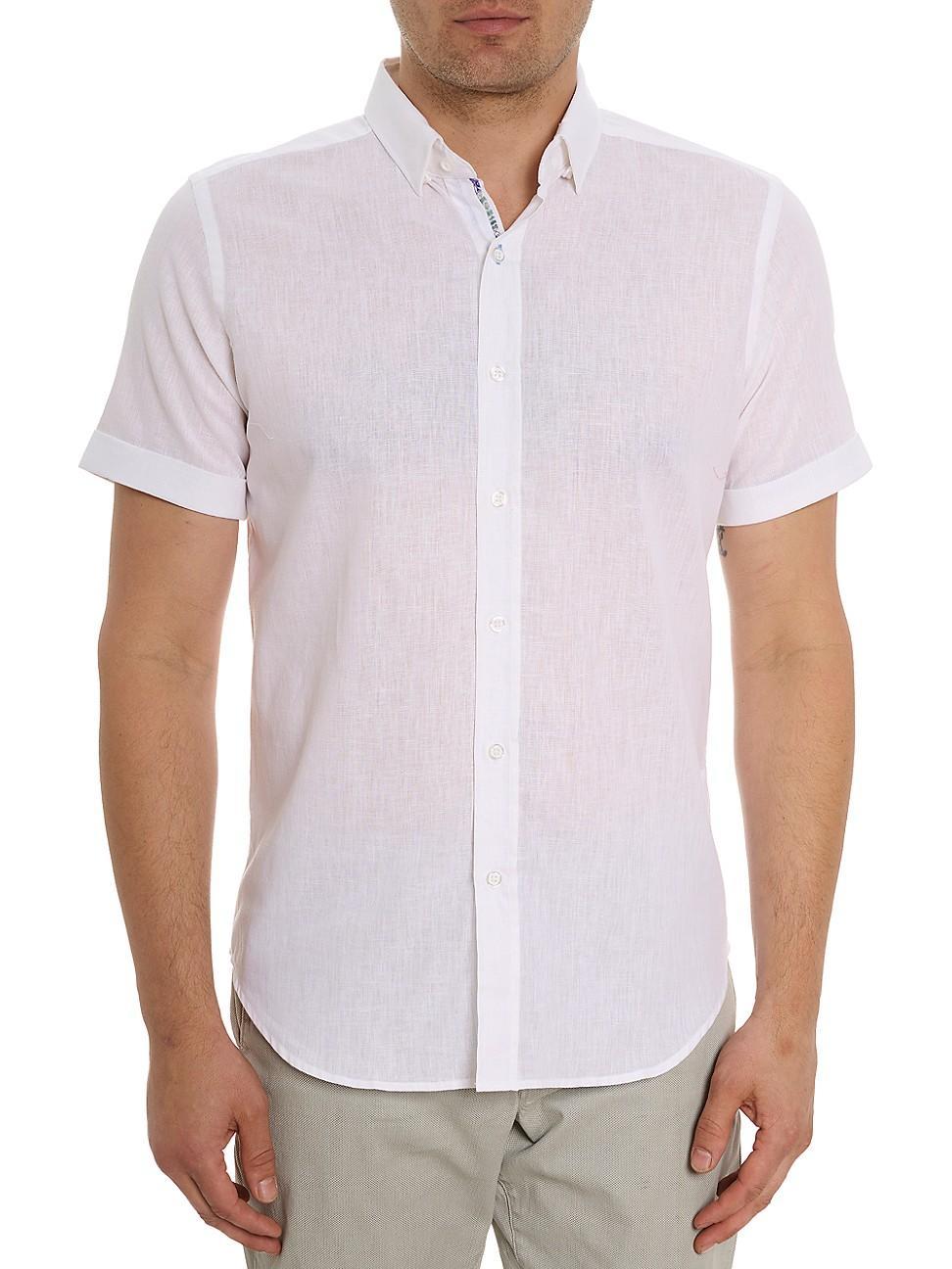 Mens Palmer Linen & Cotton-Blend Shirt Product Image