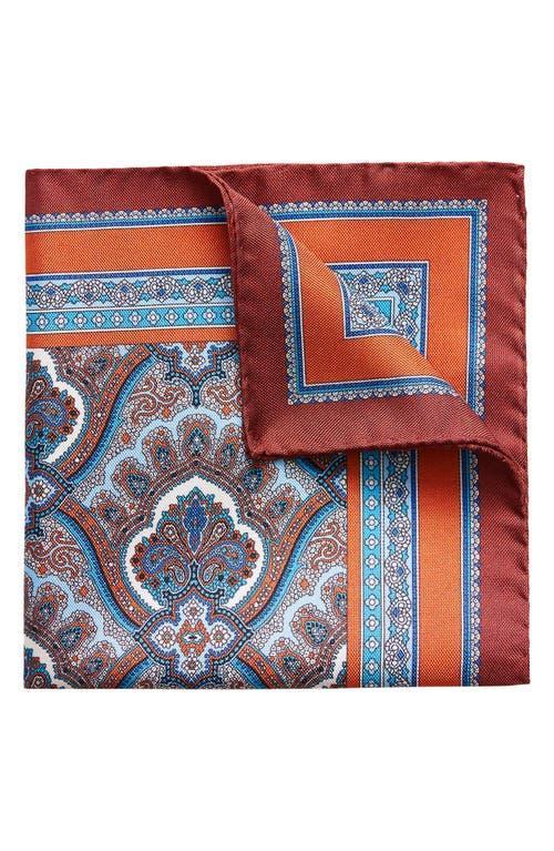 Mens Silk Paisley Pocket Square Product Image