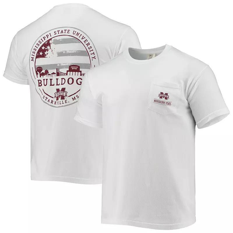 Mens White Mississippi State Bulldogs Campus Americana T-Shirt Product Image