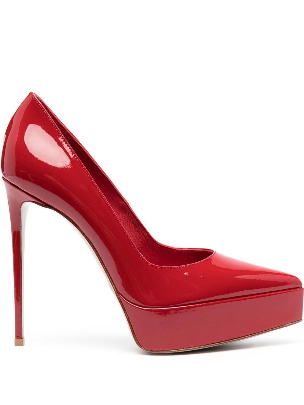 Uma 125mm patent-leather pumps Product Image