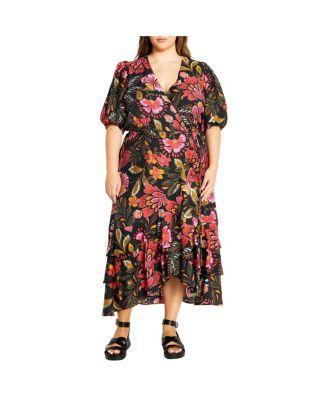 Plus Size Bea Print Dress Product Image