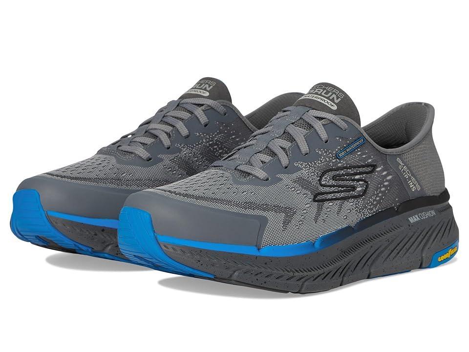 SKECHERS Hands Free Slip-ins Max Cushioning Premier 2.0 - 100% Waterproof Stanch (Charcoal) Men's Shoes Product Image