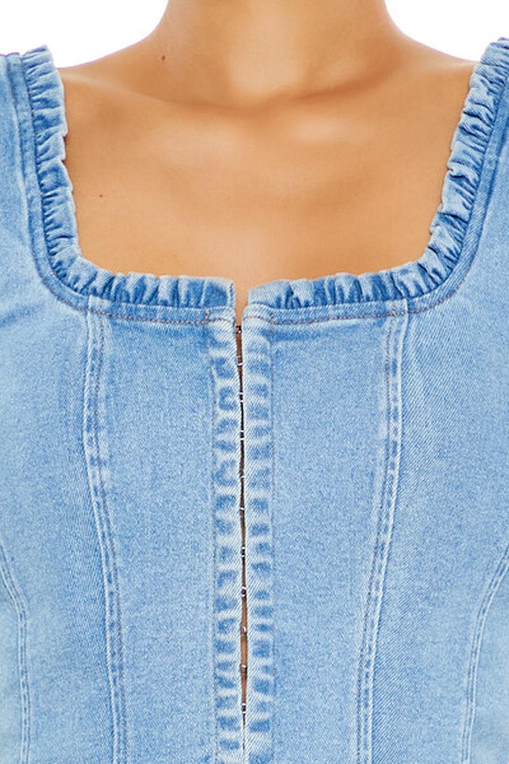 Denim Bustier Crop Top | Forever 21 Product Image