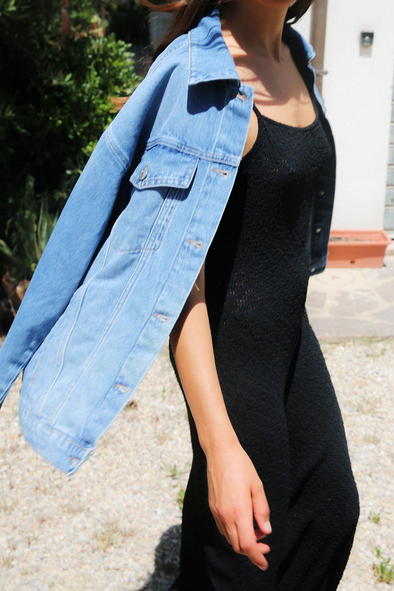 Oversized Classic Denim Jacket Product Image